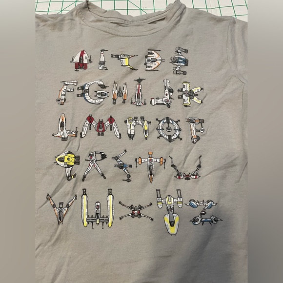 Star Wars Ships Alphabet Shirt - Picture 2 of 4